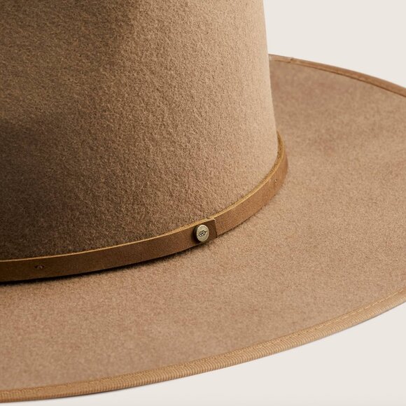 Will + Bear Andy Oak Wide Brim Felt Fedora (Brown, Size Large) — Like New - Picture 7 of 16